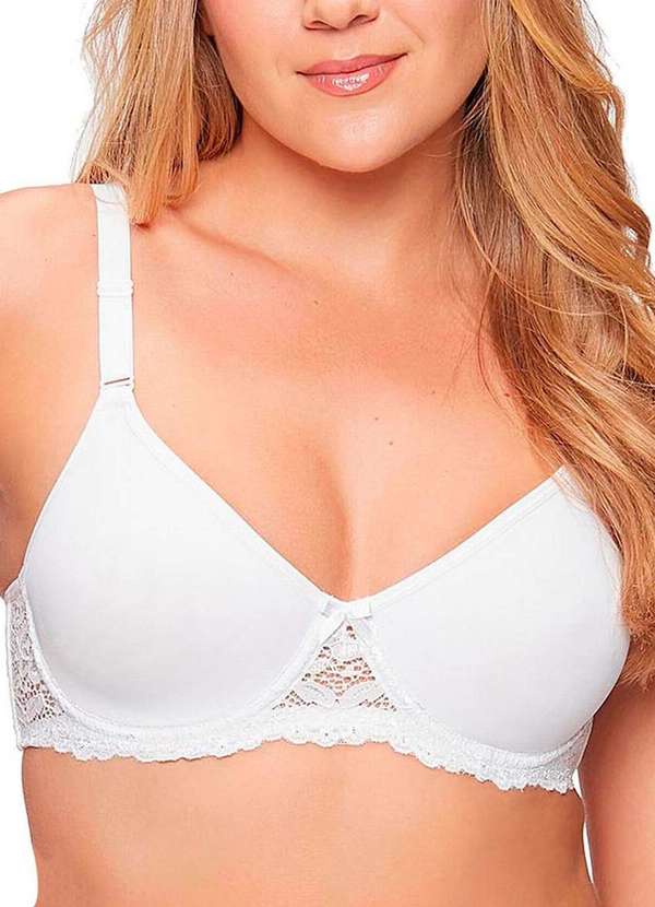 Triumph - Kit com 3 Sutiãs com Aro e sem Bojo Triumph Brigitte 24785 Taça B Branco 2