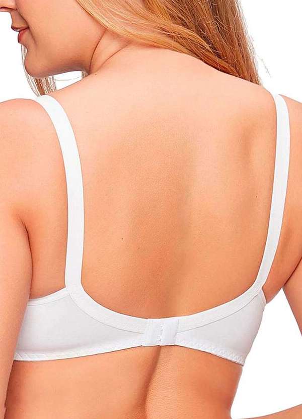 Triumph - Kit com 3 Sutiãs com Aro e sem Bojo Triumph Brigitte 24785 Taça B Mink-Branco 5