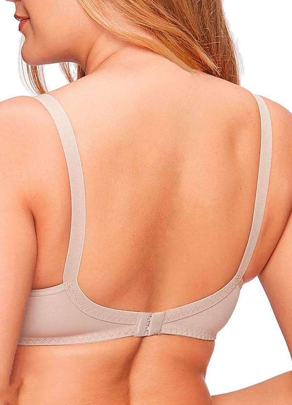 Triumph - Kit com 3 Sutiãs com Aro e sem Bojo Triumph Brigitte 24785 Taça B Mink-Preto-Branco 3