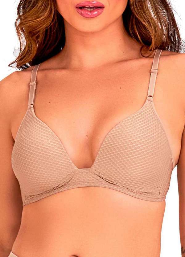 Dilady - Kit com 3 Sutiãs sem Aro com Bojo Dilady 203101 Chocolate 2