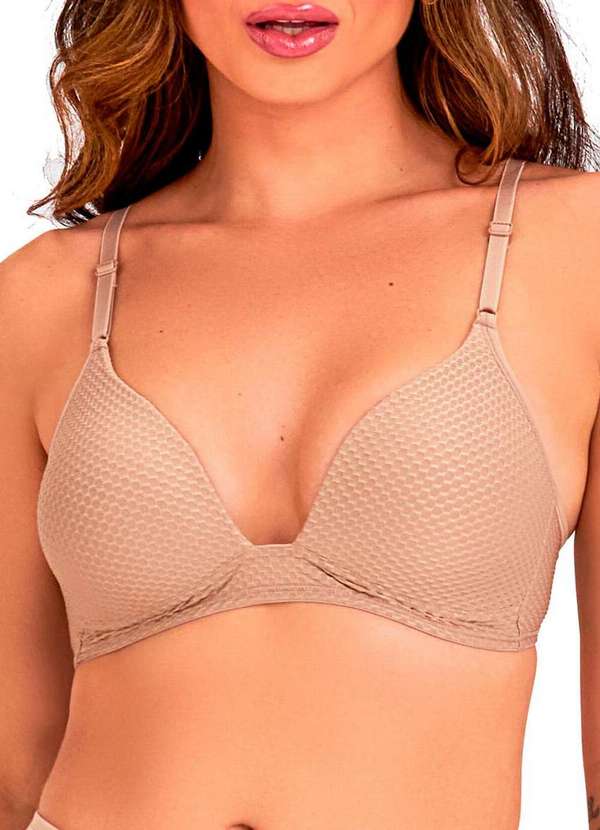 Dilady - Kit com 3 Sutiãs sem Aro com Bojo Dilady 203101 Preto-Chocolate 4