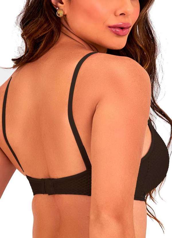 Dilady - Kit com 3 Sutiãs sem Aro com Bojo Dilady 203101 Preto 3