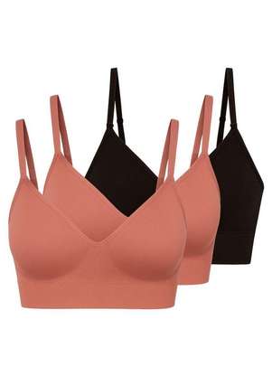 Kit com 3 Sutiãs sem Aro com Bojo Liz 51302 - LIZ