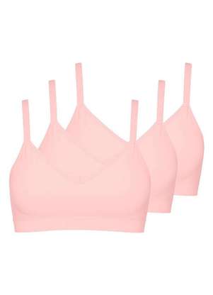 Kit com 3 Sutiãs sem Aro com Bojo Liz 51710 Taça B - LIZ