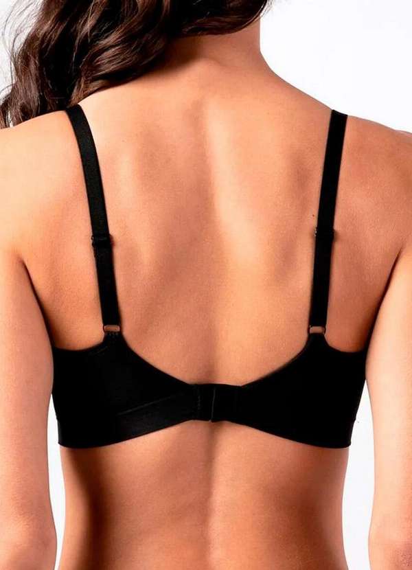 Liz - Kit com 3 Sutiãs sem Aro com Bojo Liz 51710 Taça B Blush-Preto 5