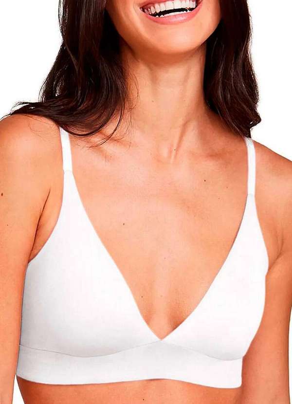 Hope - Kit com 3 Sutiãs sem Aro com Bojo Removível Hope 274840 Branco 2