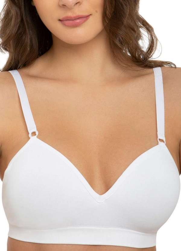 Trifil - Kit com 3 Sutiãs sem Aro com Bojo Trifil 4935 Taça B Branco 2