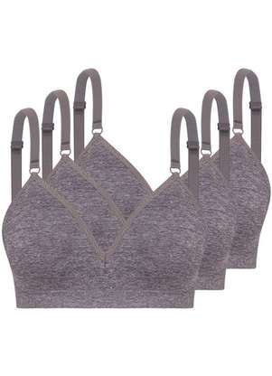 Kit com 3 Sutiãs sem Aro com Bojo Trifil 4935 Taça B - TRIFIL