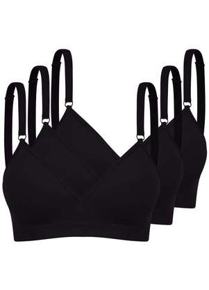 Kit com 3 Sutiãs sem Aro com Bojo Trifil 4935 Taça B - TRIFIL