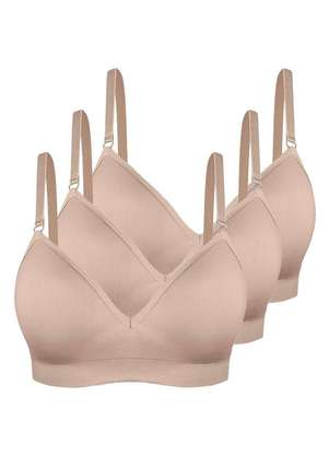 Kit com 3 Sutiãs sem Aro com Bojo Trifil 4936 Taça B - TRIFIL