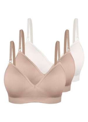 Kit com 3 Sutiãs sem Aro com Bojo Trifil 4936 Taça B - TRIFIL