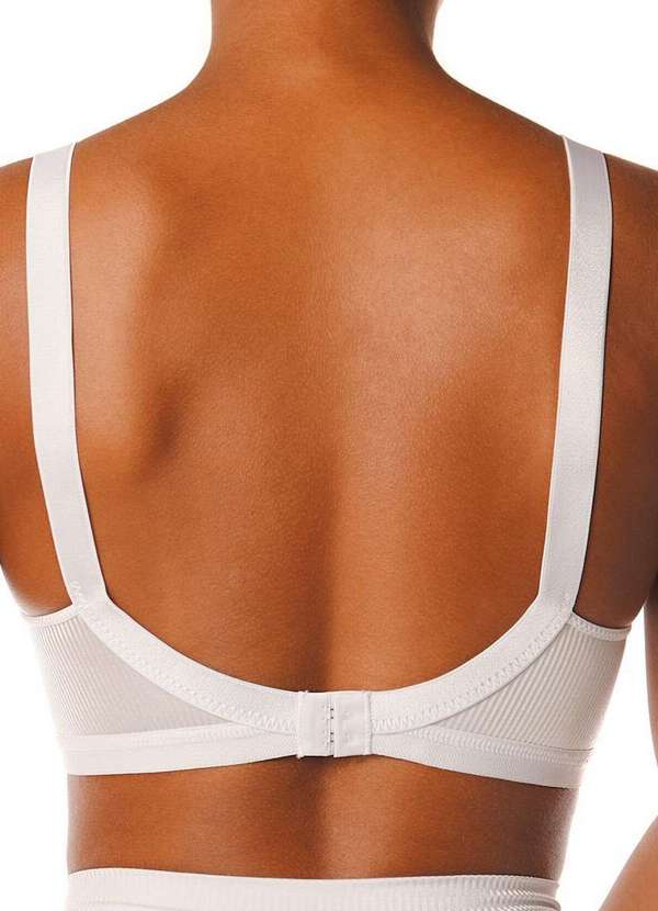 Demillus - Kit com 3 Sutiãs sem Aro e sem Bojo Demillus 61196/61096 Taça B Bege-Rosado-Branco-Vinho-Barolo 4