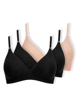 Kit com 3 Sutiãs sem Aro e sem Bojo Dilady 203100 - DILADY