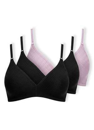 Kit com 3 Sutiãs sem Aro e sem Bojo Dilady 203100 - DILADY