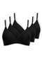 Dilady - Kit com 3 Sutiãs sem Aro e sem Bojo Dilady 203100 Preto-Rosa-Retro - variação: Preto