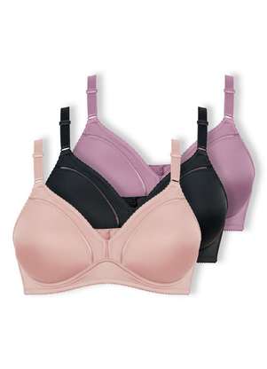 Kit com 3 Sutiãs sem Aro e sem Bojo Duloren 111214 Taça B - DULOREN