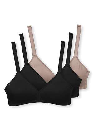 Kit com 3 Sutiãs sem Aro e sem Bojo Moderato Demillus 61100 - DEMILLUS