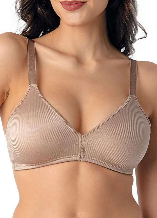 Demillus - Kit com 3 Sutiãs sem Aro e sem Bojo Moderato Demillus 61100 Preto-Preto-Bege-Rosado 3