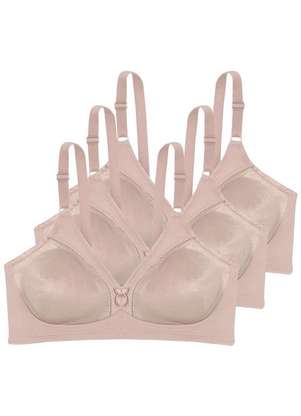 Kit com 3 Sutiãs sem Aro e sem Bojo N Triumph Compliment 24353 - TRIUMPH