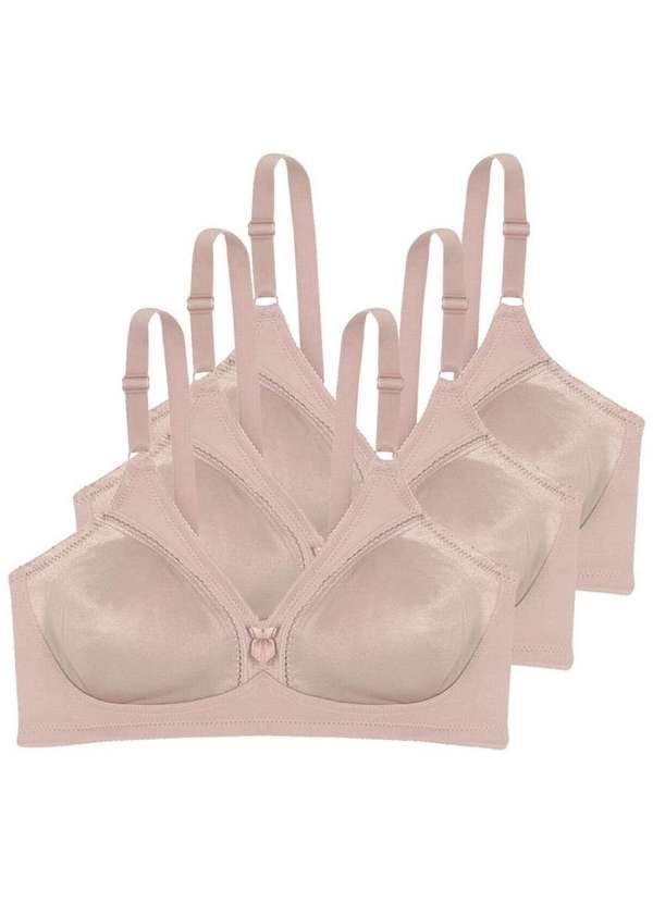 Triumph - Kit com 3 Sutiãs sem Aro e sem Bojo N Triumph Compliment 24353 Base