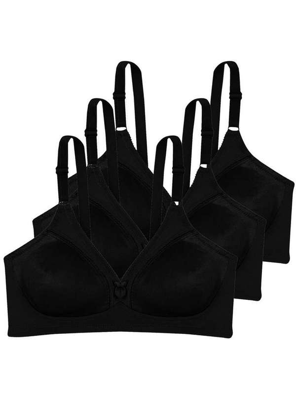 Triumph - Kit com 3 Sutiãs sem Aro e sem Bojo N Triumph Compliment 24353 Preto