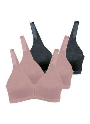 Kit com 3 Sutiãs sem Aro e sem Bojo Olimpo Demillus 61019 - DEMILLUS