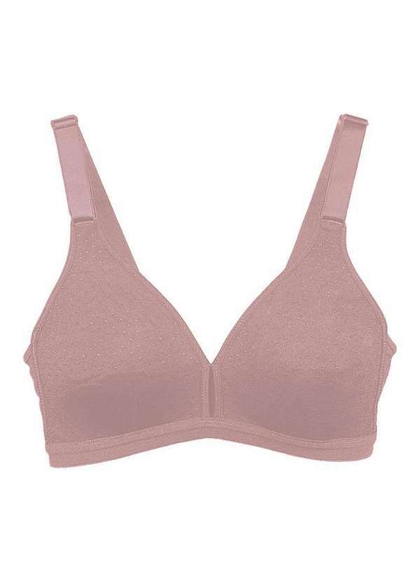 Demillus - Kit com 3 Sutiãs sem Aro e sem Bojo Olimpo Demillus 61019 Bege-Rosado--Preto 2