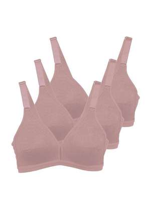 Kit com 3 Sutiãs sem Aro e sem Bojo Olimpo Demillus 61019 - DEMILLUS