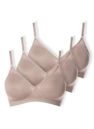 Kit com 3 Sutiãs sem Aro e sem Bojo Poás Demillus 61411 - DEMILLUS