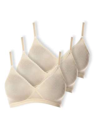 Kit com 3 Sutiãs sem Aro e sem Bojo Poás Demillus 61411 - DEMILLUS