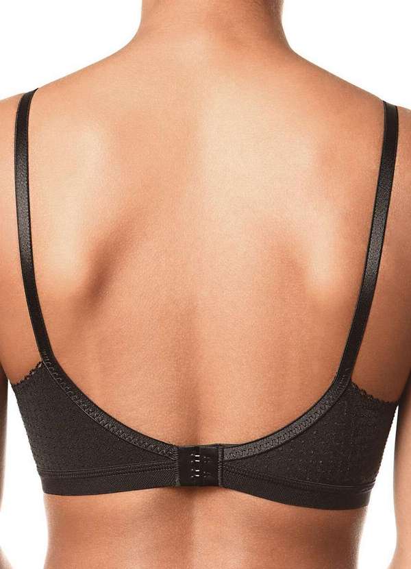 Demillus - Kit com 3 Sutiãs sem Aro e sem Bojo Poás Demillus 61411 Preto-Bege-Rosado 3