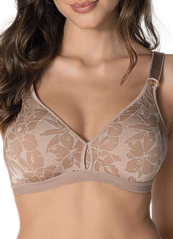 Demillus - Kit com 3 Sutiãs Sustentação Olimpo Anizete Demillus 61741 Taça B Bege-Rosado-Vinho-Barolo-Preto 2