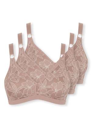 Kit com 3 Sutiãs Sustentação Olimpo Anizete Demillus 61741 Taça B - DEMILLUS