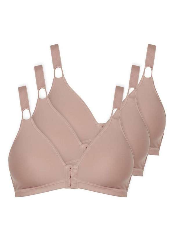 Demillus - Kit com 3 Sutiãs Sustentação Olimpo Control Demillus 61818 Taça B Bege-Rosado