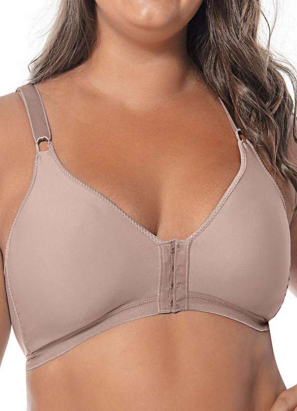 Demillus - Kit com 3 Sutiãs Sustentação Olimpo Control Demillus 61818 Taça B Preto-Bege-Rosado 4