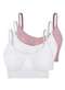 Hope - Kit com 3 Top sem Aro e sem Bojo Hope S21020 Branco-Cinza-Luar - variação: Branco-Cinza-Luar