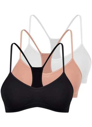 Kit com 3 Tops Nadador sem Aro e sem Bojo Trifil 1155 - TRIFIL