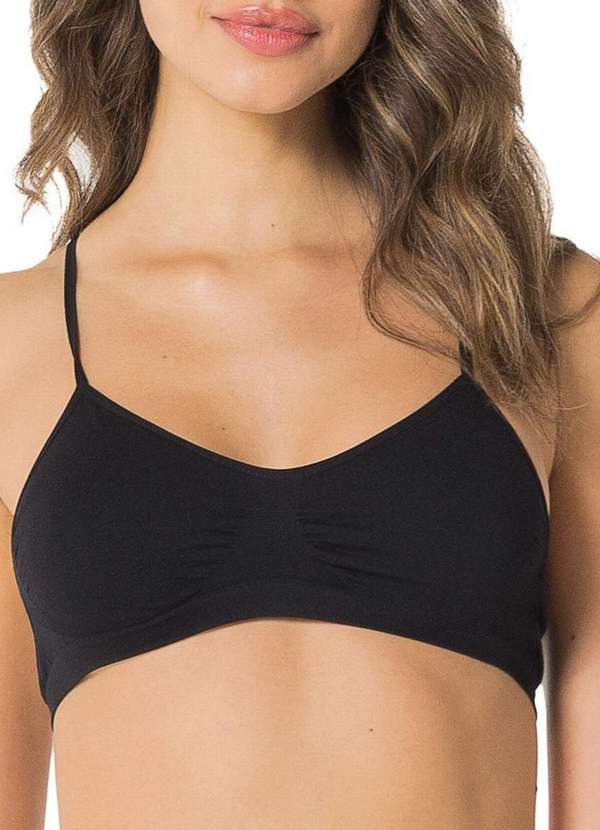 Trifil - Kit com 3 Tops Nadador sem Aro e sem Bojo Trifil 1155 Preto-Macadâmia-Branco 2