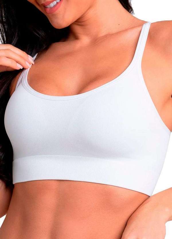 Lupo - Kit com 3 Tops sem Aro e sem Bojo Loba 41018-001 Branco 2