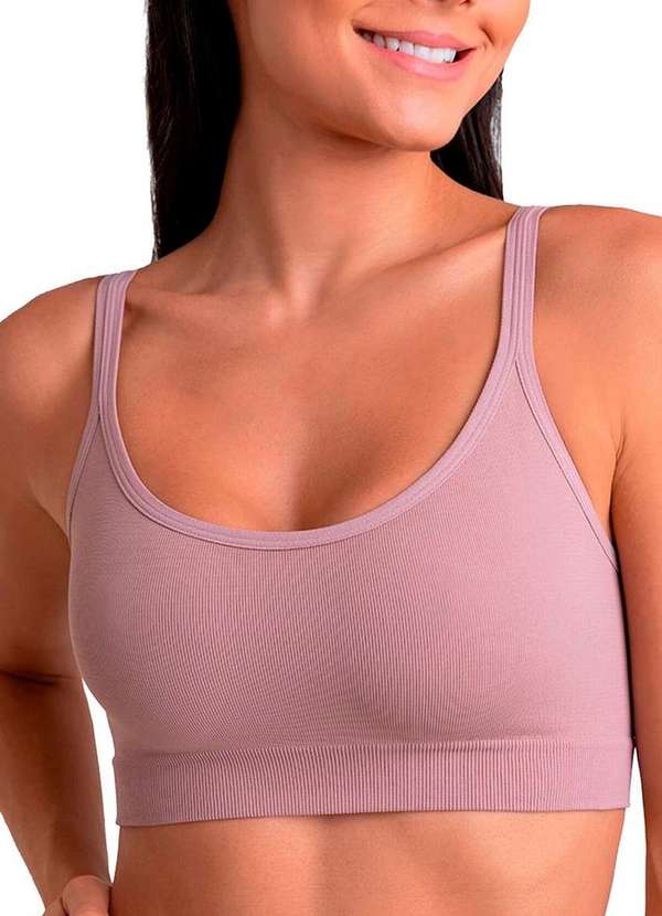 Lupo - Kit com 3 Tops sem Aro e sem Bojo Loba 41018-001 Nude 2