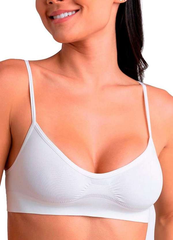 Lupo - Kit com 3 Tops sem Aro e sem Bojo Loba 41100-001 Branco 2