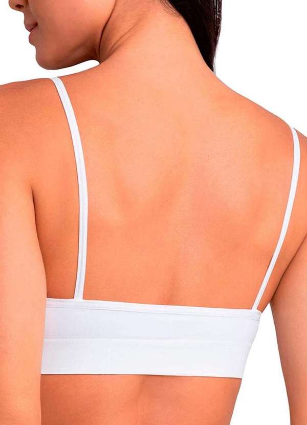 Lupo - Kit com 3 Tops sem Aro e sem Bojo Loba 41100-001 Branco 3