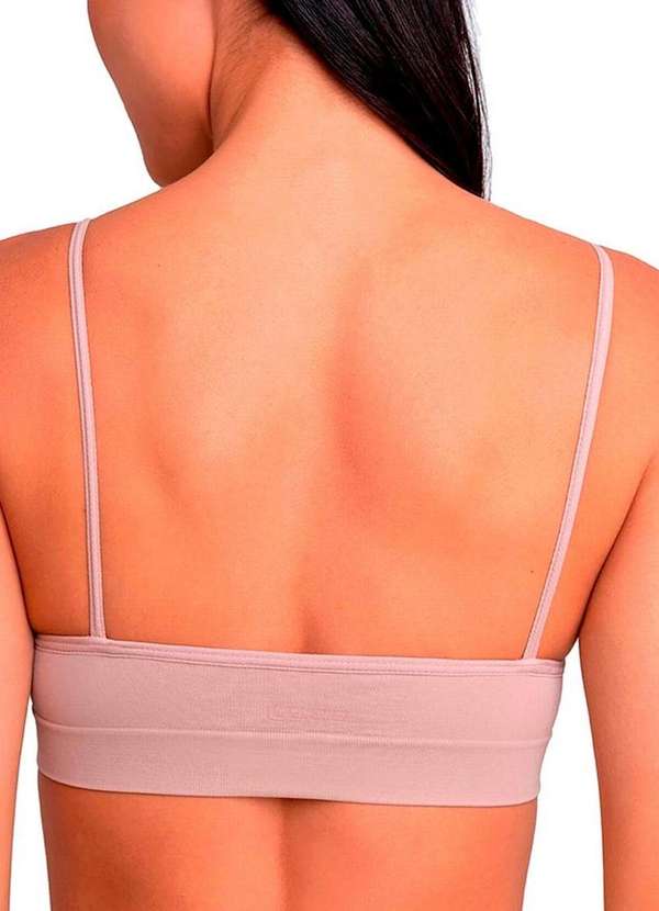 Lupo - Kit com 3 Tops sem Aro e sem Bojo Loba 41100-001 Natural-Branco-Preto 3