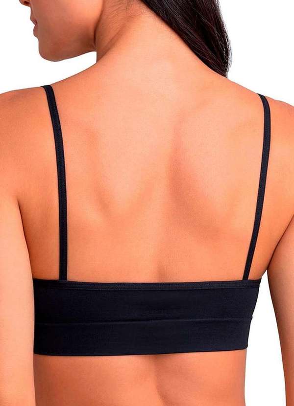 Lupo - Kit com 3 Tops sem Aro e sem Bojo Loba 41100-001 Preto 3