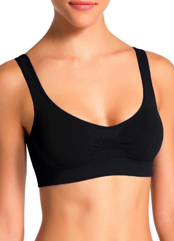 Lupo - Kit com 3 Tops sem Aro e sem Bojo Loba 41300-001 Preto 2