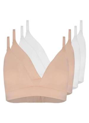 Kit com 4 Sutiãs sem Aro com Bojo Removível Hope 274840 - HOPE