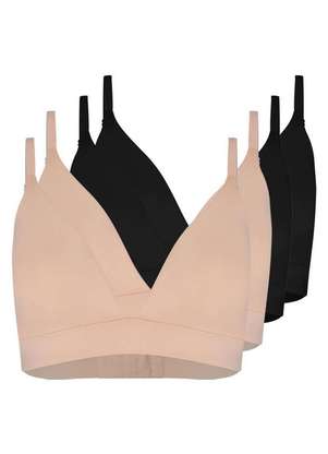 Kit com 4 Sutiãs sem Aro com Bojo Removível Hope 274840 - HOPE