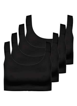 Kit com 4 Sutiãs sem Aro e sem Bojo Hope 22850 - HOPE