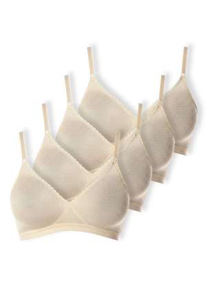 Kit com 4 Sutiãs sem Aro e sem Bojo Poás Demillus 61411 - DEMILLUS