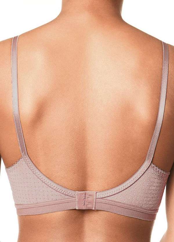 Demillus - Kit com 4 Sutiãs sem Aro e sem Bojo Poás Demillus 61411 Preto-Bege-Rosado 5